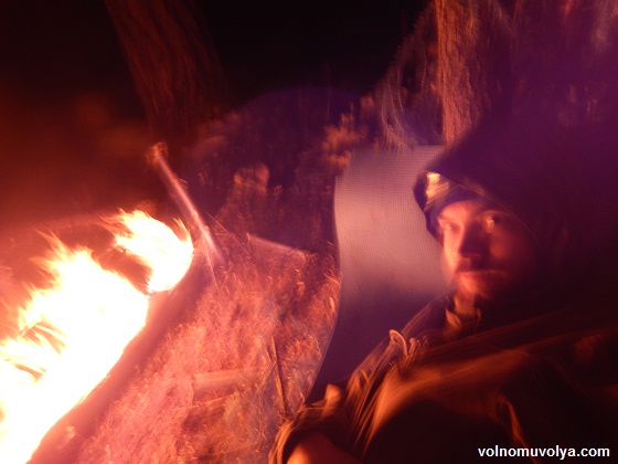 нодья-загорелась